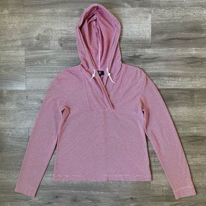 Bogner Red White Striped Cotton Lightweight Hoodie Sweatshirt 10